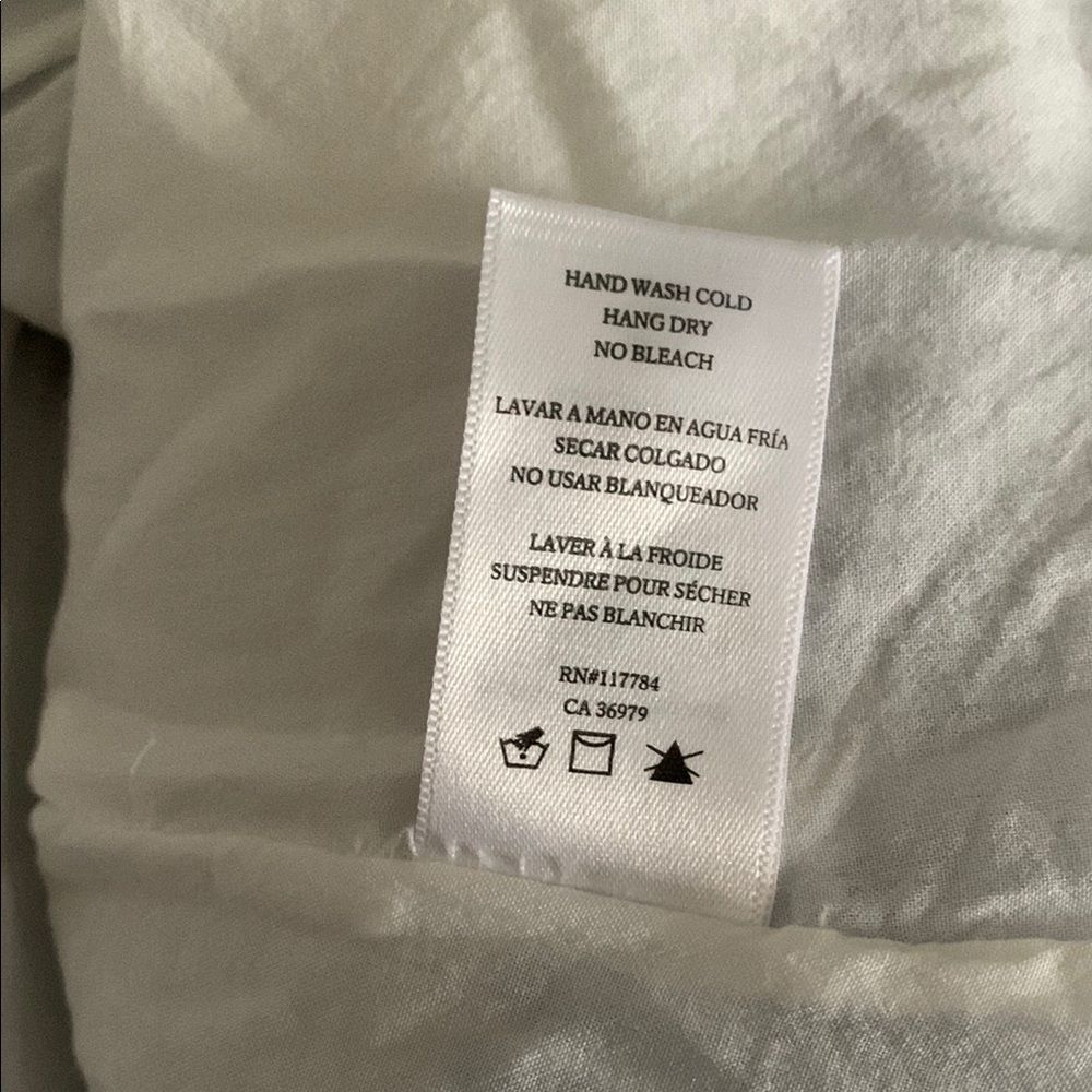 RAILS Ashlyn Midi Dress in Levanzo Blue White Silver Stripes Linen Blend Sz S - Picture 9 of 13